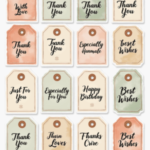 Labels & Tags - Stickers Sheet v8